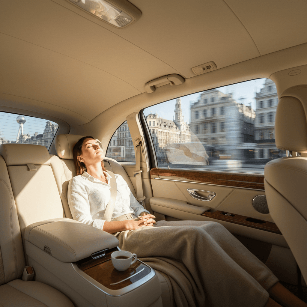 Premium transport through Brussels on a One Day in Belgium experience